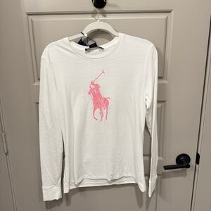 Ralph Lauren Pink Pony Crewneck Tee Shirt